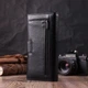 Женский кожаный кошелек для карт купюр и монет ST Leather bg225fash48 Черный - изображение 12