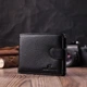 Чоловічий гаманець із натуральної шкіри ST Leather чорного кольору для документів та карт (bg224fash80) - зображення 10
