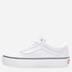 Tenisówki damskie materiałowe Vans Old Skool Platform Tonal Checkerboard VN0A3B3U42B 40.5 Białe (194902658114) - obraz 1