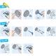Йоржик для унітазу настінний GROHE QuickFix Start Cube 40977000 прямокутний скляний хром CV033416 - зображення 5