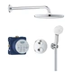 Душевая система скрытого монтажа GROHE Grohtherm с верхним душем латунь хром 34872000 - изображение 1