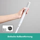 Душова лійка-трубка HANSGROHE Pulsify S EcoSmart 24мм пластик біла 24125700 - зображення 5