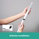 Душова лійка-трубка HANSGROHE Pulsify S EcoSmart 24мм пластик біла 24125700 - зображення 6