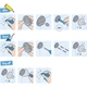 Держатель запасного рулона туалетной бумаги GROHE QuickFix Start Cube 40979000 прямоугольный металлический хром CV033422 - изображение 4