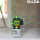 4D Нівелір лазерний рівень Hilda 4D PRO 360 перехресний 25 м, що самовирівнюється, з підставкою і пультом ДУ - зображення 10