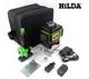4D Нівелір лазерний рівень Hilda 4D PRO 360 перехресний 25 м, що самовирівнюється, з підставкою і пультом ДУ - зображення 14
