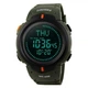 Часы наручные 1231BK SKMEI с подсветкой, ARMY GREEN-BLACK, Compass - изображение 1