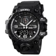 Часы наручные 1586BK SKMEI с подсветкой, BLACK-BLACK - изображение 1