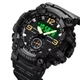 Часы наручные 1965BK SKMEI с подсветкой, BLACK-BLACK - изображение 5