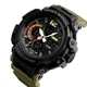 Часы наручные 1343KH SKMEI с подсветкой, KHAKI-BLACK - изображение 4