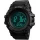 Часы наручные 1356BK SKMEI с подсветкой, BLACK-BLACK, Compass - изображение 2