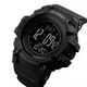 Часы наручные 1356BK SKMEI с подсветкой, BLACK-BLACK, Compass - изображение 3
