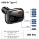 Автомобильный АЗУ FM-трансмиттер модулятор Baseus FM Bluetooth Launcher S-13 2USB + Type-C black - изображение 5