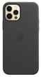 Чехол кожаный Wave Premium AAA Leather Case with MagSafe для Apple iPhone 12/12 Pro Black - изображение 3