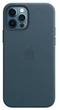 Чехол кожаный Wave Premium AAA Leather Case with MagSafe для Apple iPhone 12/12 Pro Baltic Blue - изображение 2
