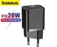 20W швидка зарядка Baseus для Iphone, Apple. Зарядний пристрій PD чорний - зображення 1