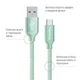Кабель ColorWay USB - USB Type-C (M/M), 1 м, Mint (CW-CBUC003-MT) - зображення 2