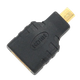 Адаптер Cablexpert HDMI - microHDMI (F/M), чорний (A-HDMI-FD) - зображення 3