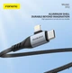 Кабель Foneng X92 4-in-1 (60W) USB/USB-C - USB-C/Lightning 1м Black (X92-CA-FIO) - изображение 4