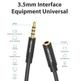 Кабель Vention Audio 3.5 мм - 3.5 мм (М/F), 2 м, чорний (VAB-B06-B200-M) - изображение 6