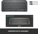 Клавіатура бездротова Logitech MX Keys Mini Wireless Illuminated Graphite (920-010498) - изображение 7