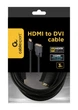 Кабель Cablexpert HDMI - DVI V 1.3 (M/M), двонаправлений, single-link, 18 + 1 pin, 3 м, Black (CC-HDMI-DVI-10) - изображение 3