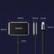 Адаптер Ugreen CM303 HDMI+VGA - USB Type-C (F/M), Black (70549) - зображення 4