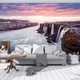 Флизелиновые фото обои Природа Скалы Вода 254x184 см 3D Великий водопад (12659V4)+клей - изображение 4