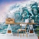 Флізелінові фотошпалери природа та хвилі Морські жеребці (13878V)+клей - зображення 6