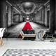 Флизелиновые фотообои замок 3D Архитектура - Красная дорожка в особняке (13331V)+клей - изображение 4