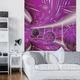 Флизелиновые фотообои круги 184x254 см Розовый коридор с шарами 3D Геометрический Туннель (10078V4A)+клей - изображение 2