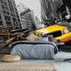 Флизелиновые фотообои 3д город 254x184 см Желтое такси в Нью-Йорке (10069V4)+клей - изображение 1