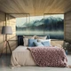 Флизелиновые фотообои природа 254x184 см 3D Терраса Окно Горы Вид на Озеро (14241V4)+клей - изображение 8