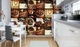 Флизелиновые коричневые фотообои на стену для кухни с чашками 254x184 см Я люблю кофе коллаж (3459V4)+клей - изображение 6