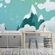 Флизелиновые фотообои для детской комнаты мальчика и девочки 368x280 см Горы в облаках (13733V10) +клей - изображение 8