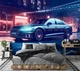Флизелиновые фотообои ночь 3д 254x184 см Городской неоновый автомобиль Ауди (14645V4)+клей - изображение 1