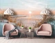 Флизелиновые фотообои 3D Морской пейзаж Закат на песчаном пляже (14021V)+клей - изображение 1