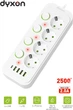 Сетевой фильтр-удлинитель Dyxon 4 розетки 4xUSB-A 1xUSB-C PD 2 м White (DXN-MFP-44PD2MW) - изображение 2