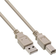 Kabel Goobay USB Type-A - USB Type-B 1.8 m Grey (4017538770226) - obraz 1