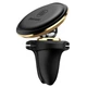 Автомобільний тримач Baseus Magnetic Air Vent Car Mount With Cable Clip gold - зображення 1