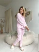 Жіноча Муслінова піжама рожеві Серця COSY штани+сорочка S рожева M106P - зображення 1