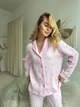 Жіноча Муслінова піжама рожеві Серця COSY штани+сорочка S рожева M106P - зображення 6