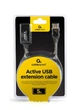 Кабель Cablexpert USB - USB V 2.0 (F/M), активний подовжувач, 5 м, чорний (UAE-01-5M) - изображение 5
