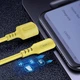 Кабель ColorWay USB - USB Type-C (M/M), soft silicone, 2.4 А, 1 м, Yellow (CW-CBUC043-Y) - изображение 5