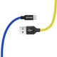 Кабель ColorWay USB - micro USB (M/M), 2.4 А, 1 м, Blue/Yellow (CW-CBUM052-BLY) - зображення 4