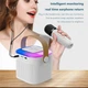 Мини караоке VAORLO портативная Bluetooth колонка беспроводная 2 микрофона - изображение 4