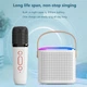 Мини караоке VAORLO портативная Bluetooth колонка беспроводная 2 микрофона - изображение 7