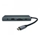 USB-хаб XON SmartHub 12 в 1 (Ethernet, VGA, HDMI, 3.5 Audio, SD/TF, 2xType-C, 4xUSB3.0) Сірий (UHCHP126300G 6198) - зображення 2