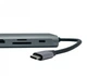 USB-хаб XON SmartHub 12 в 1 (Ethernet, VGA, HDMI, 3.5 Audio, SD/TF, 2xType-C, 4xUSB3.0) Сірий (UHCHP126300G 6198) - зображення 5