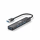 Док-станция XON SmartHub 5 в 1 USB3.0 (4xUSB3.0 + Type-C) Черный (UHAHP055300B 5115) - изображение 1